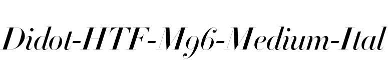 Didot-HTF-M96-Medium-Ital font preview