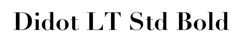 Didot LT Std Bold font preview