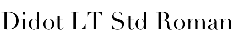 Didot LT Std Roman font preview