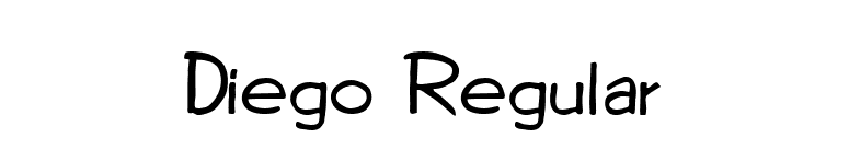 Diego Regular font preview