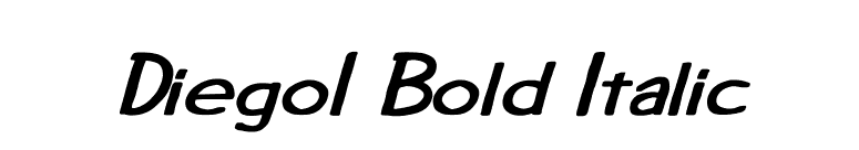 Diego1 Bold Italic font preview