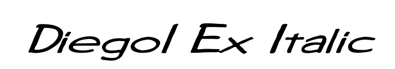 Diego1 Ex Italic font preview