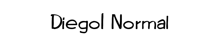 Diego1 Normal font preview