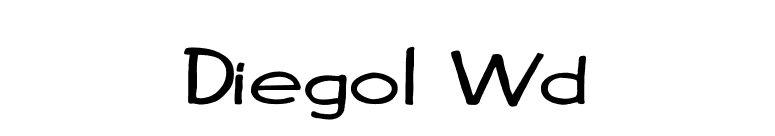 Diego1 Wd font preview