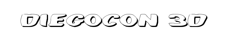 DiegoCon 3D font preview