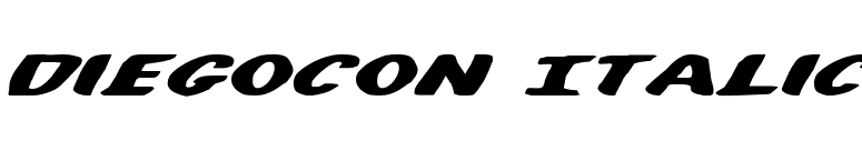 DiegoCon Italic font preview
