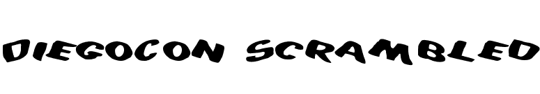 DiegoCon Scrambled font preview