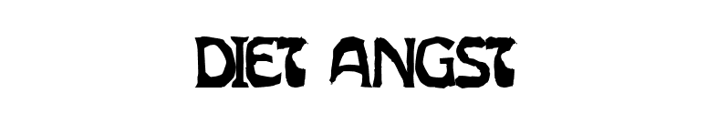 Diet Angst font preview
