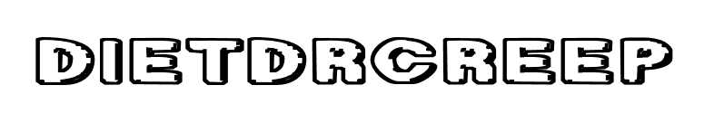 DietDrCreep font preview