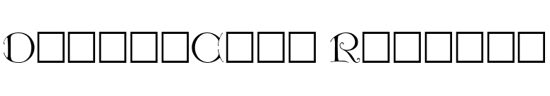 DieterCaps Regular font preview