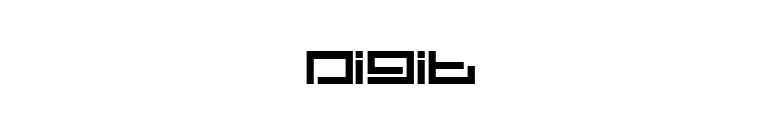 Digit font preview