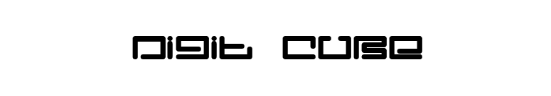 Digit Cube font preview
