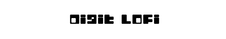 Digit LoFi font preview