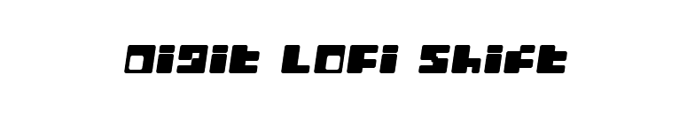 Digit LoFi Shift font preview