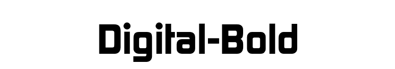 Digital-Bold font preview