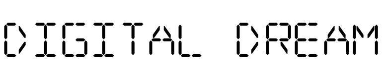 Digital dream font preview