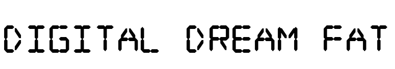 Digital dream Fat font preview