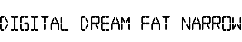 Digital dream Fat Narrow font preview