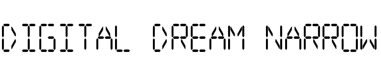 Digital dream Narrow font preview