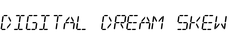 Digital dream Skew font preview
