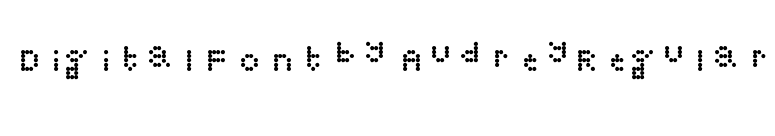 Digital Font by Audrey Regular font preview
