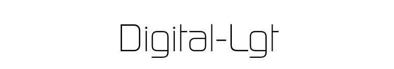 Digital-Lgt font preview
