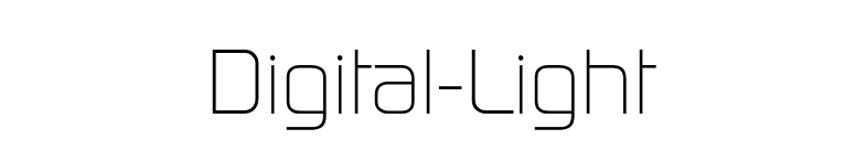 Digital-Light font preview