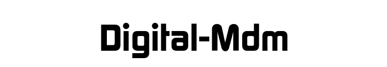 Digital-Mdm font preview