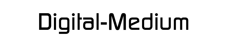 Digital-Medium font preview