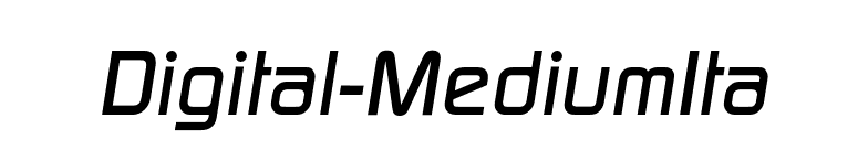 Digital-MediumIta font preview