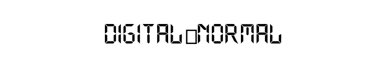 Digital Normal font preview