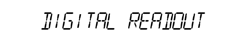 Digital Readout font preview