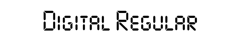 Digital Regular font preview