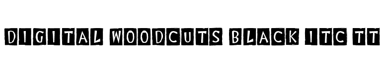 Digital Woodcuts Black ITC TT font preview