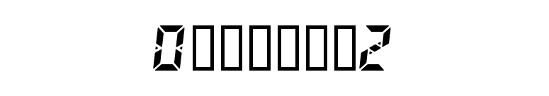 Digital2 font preview