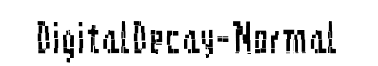 DigitalDecay-Normal font preview
