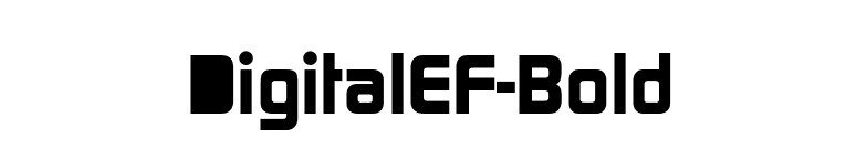 DigitalEF-Bold font preview