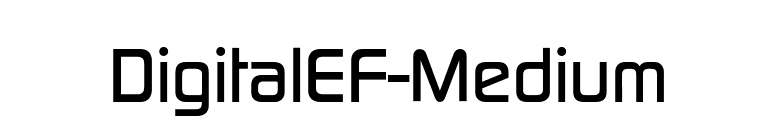 DigitalEF-Medium font preview