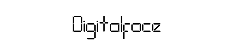 Digitalface font preview