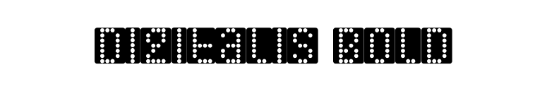 Digitalis Bold font preview