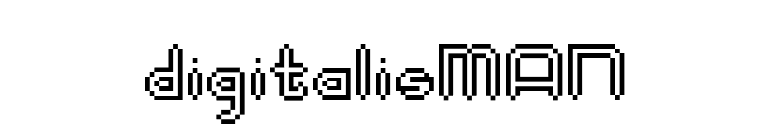 digitalisMAN font preview