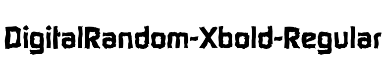 DigitalRandom-Xbold-Regular font preview