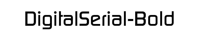 DigitalSerial-Bold font preview