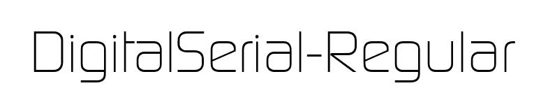 DigitalSerial-Regular font preview