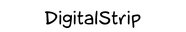 DigitalStrip font preview
