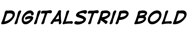 DigitalStrip Bold font preview