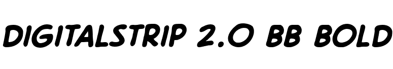 DigitalStrip 2.0 BB Bold font preview