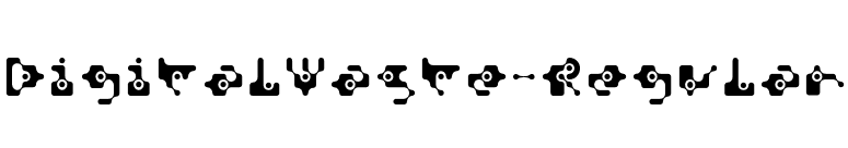 DigitalWaste-Regular font preview