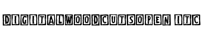 DigitalWoodcutsOpen ITC font preview