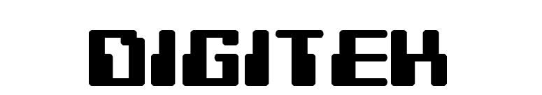 Digitek font preview